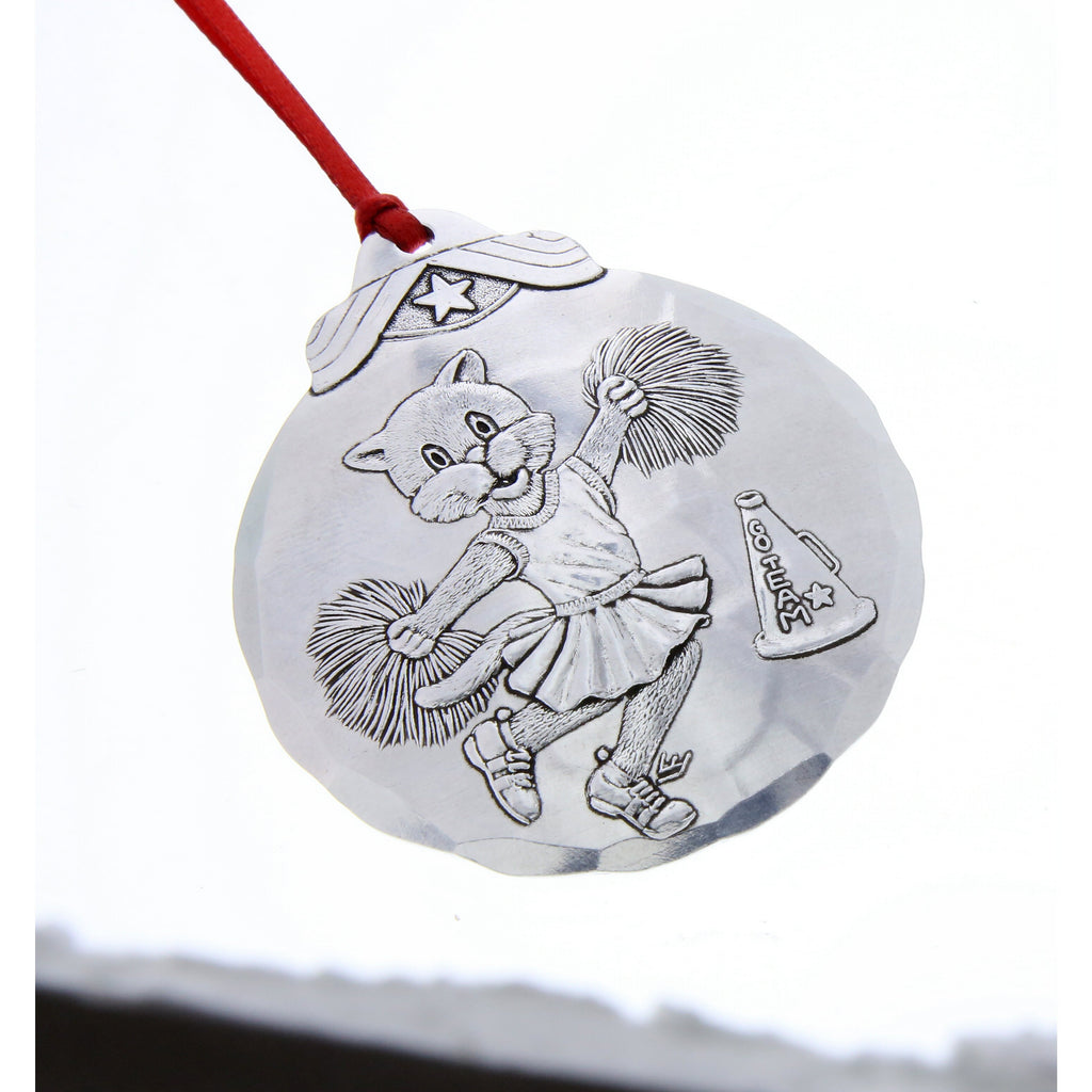 Cheerleader Cat Ornament