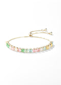 Square Spectrum Golden Bracelet
