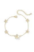 Dainty Sparkling Flower Bracelet