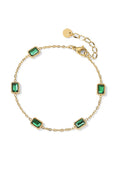 Gold Emerald Bracelet