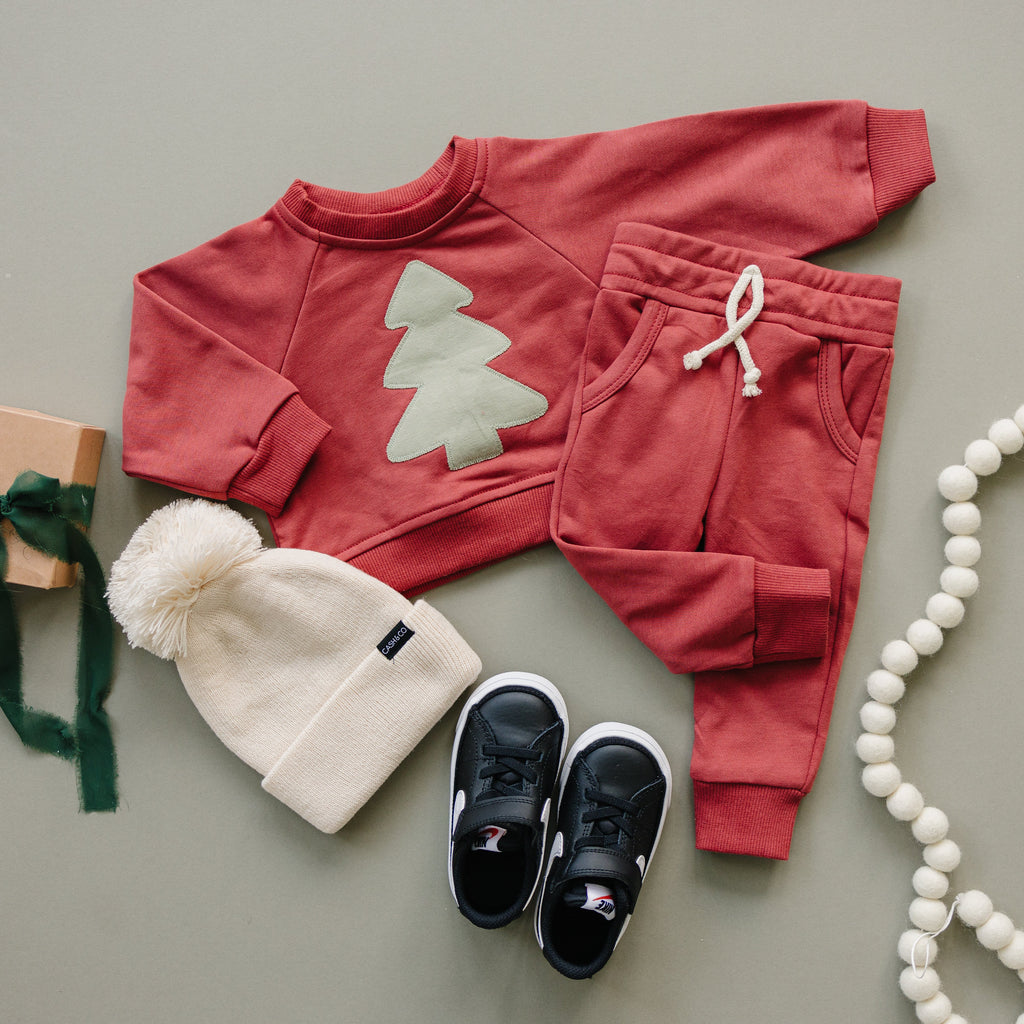 Christmas Tree Applique Sweatshirt