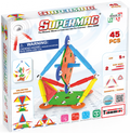 Tinamiri Supermag - Multicolor 45 - Magnetic Building Set, Educational construction fun, 45 piece set, Magnet Toys, 0651
