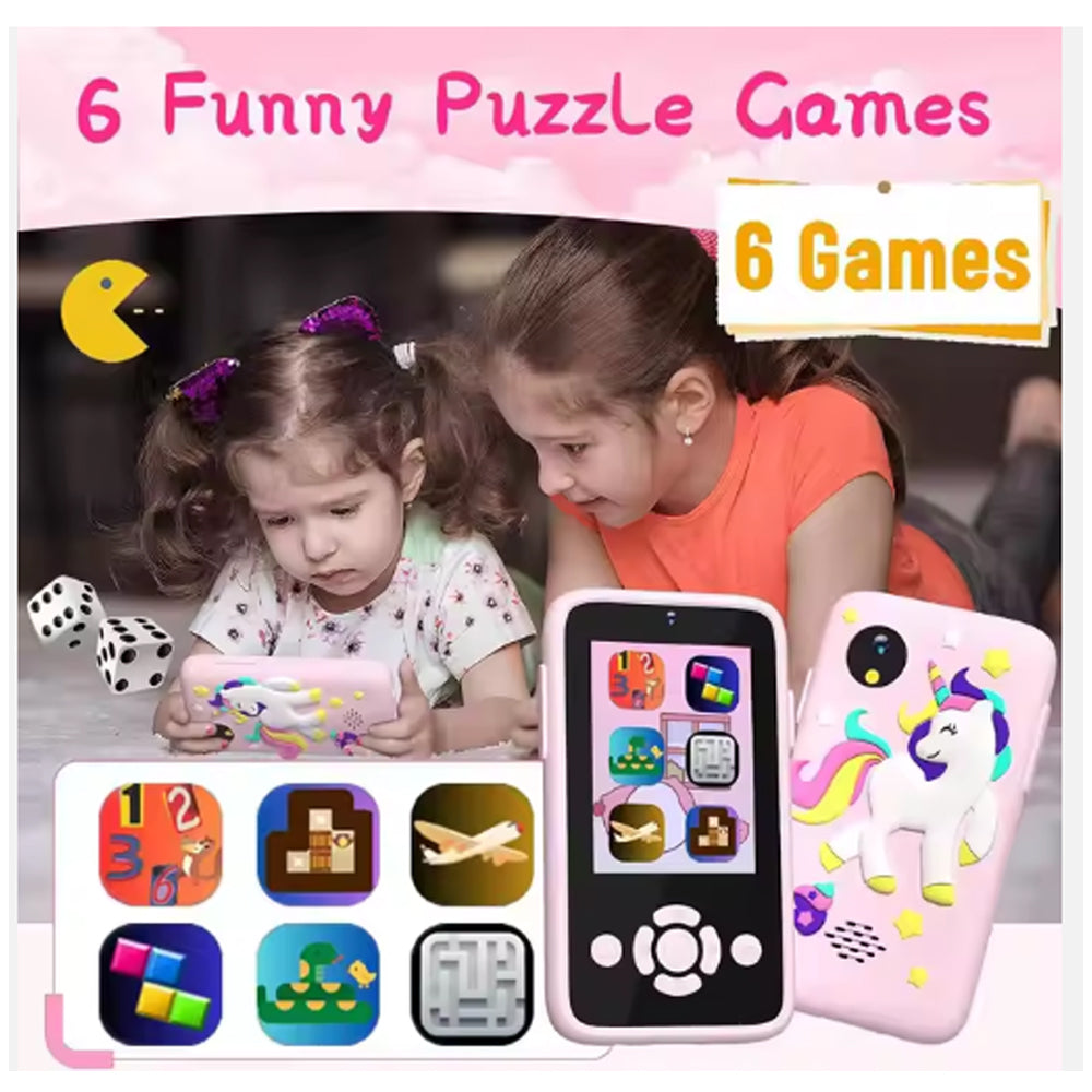 Kids Play Smartphone with Camera and Games