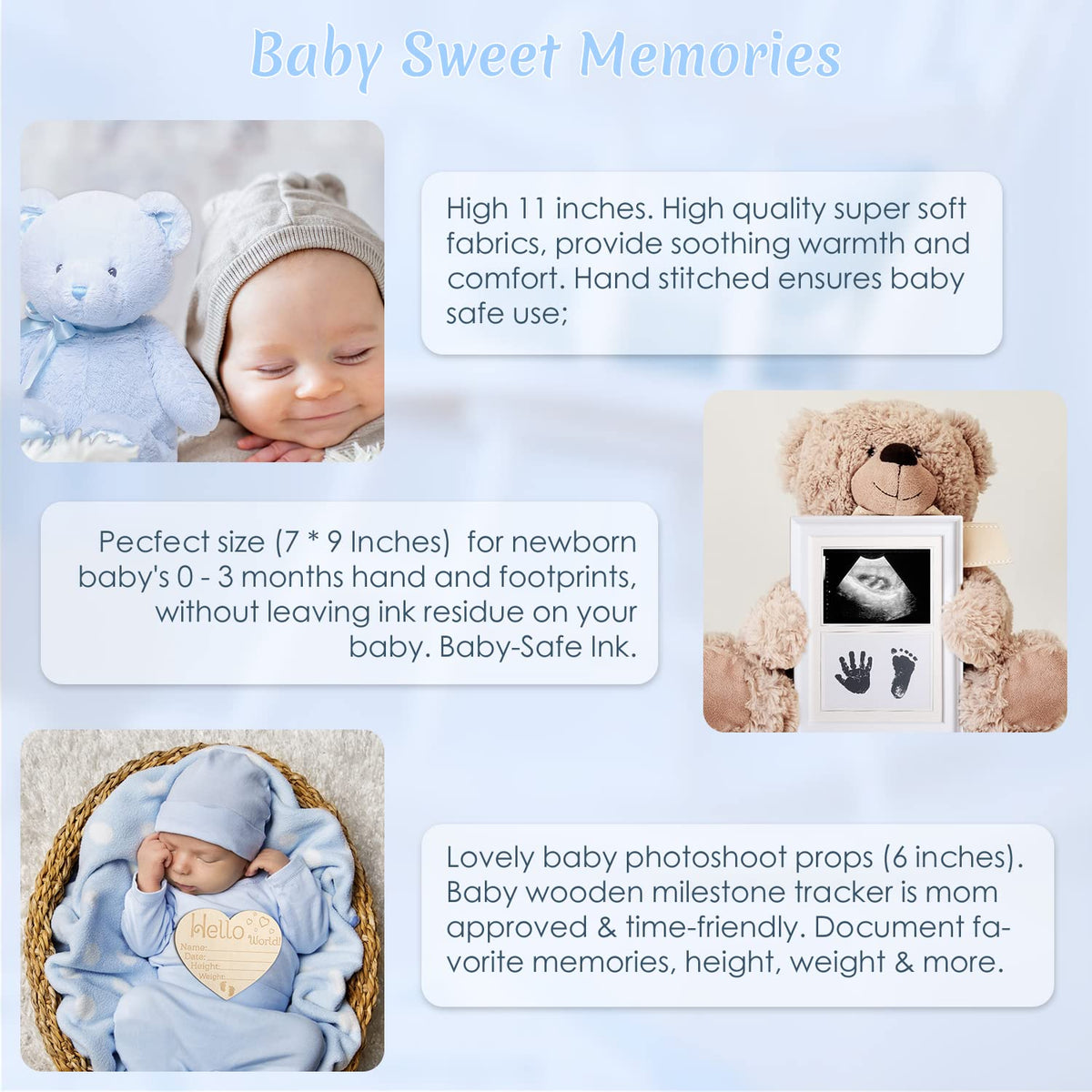 Baby Box Set 14 Essentials for Newborns in a Charming Gift Basket