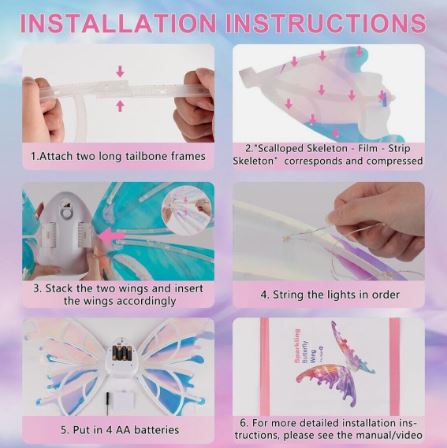 LED Butterfly Wings Light-Up Costume