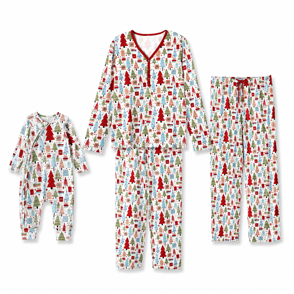 Christmas Merry Family Matching Bamboo Pajamas
