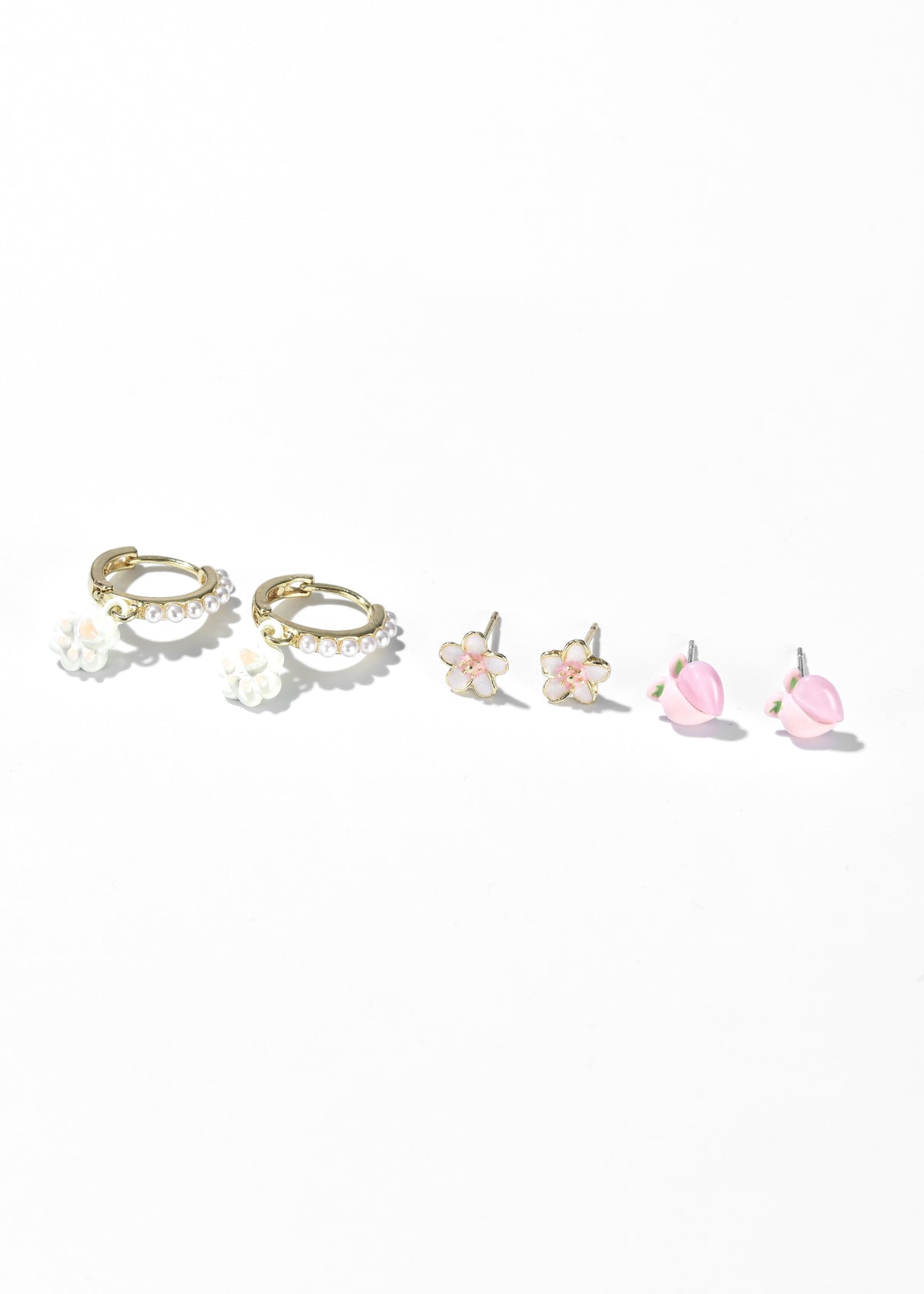 Hoop and Stud Earrings Set