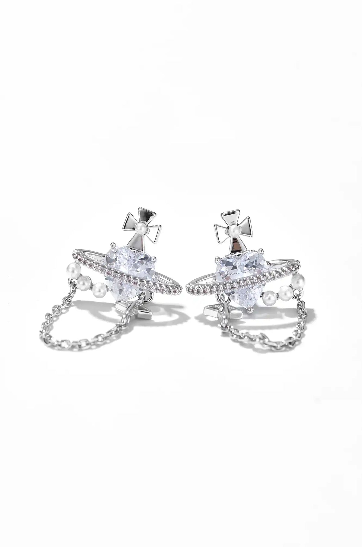 Cross Hoop Earrings