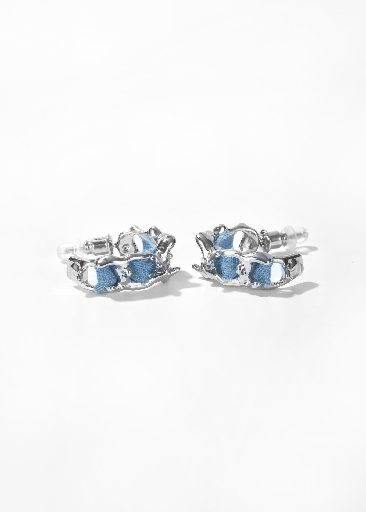 Denim Earrings