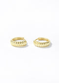 Retro Gold Hoop Earrings