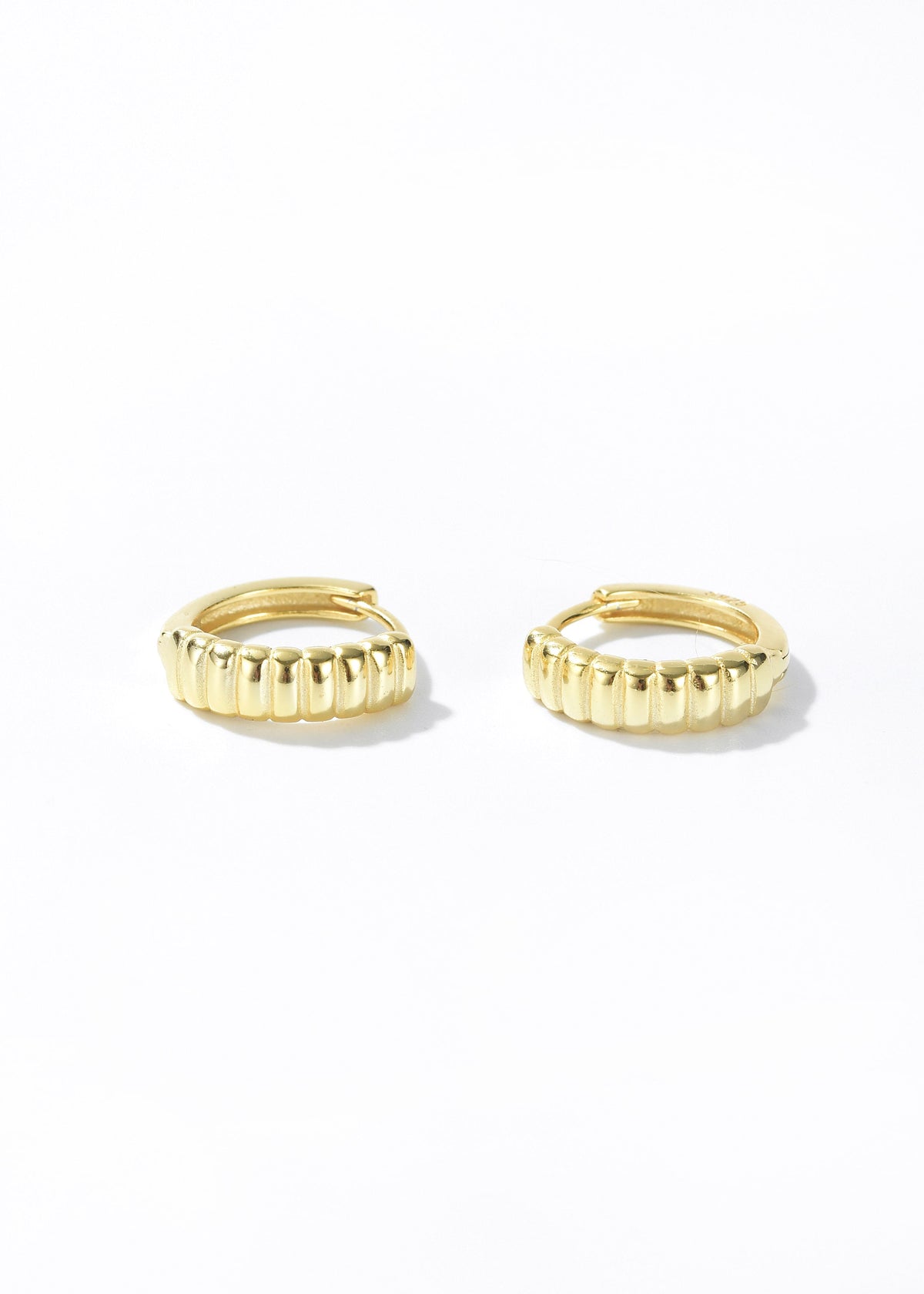 Retro Gold Hoop Earrings