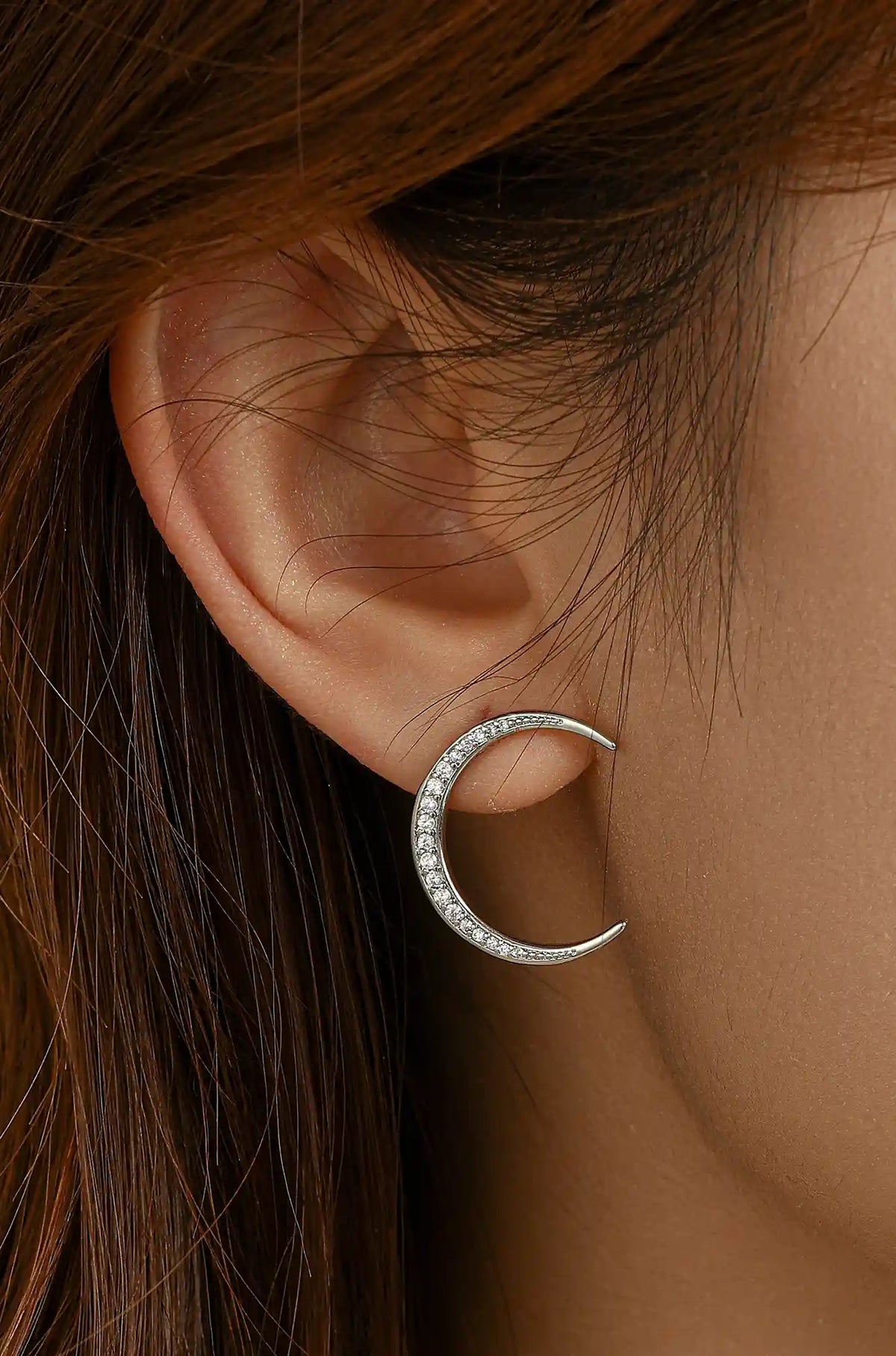 Mismatched Moon Star Earrings