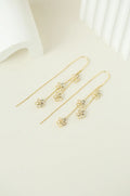 Flower Gold Threader Earrings
