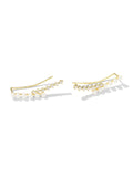 Crystal Ear Climber Earrings