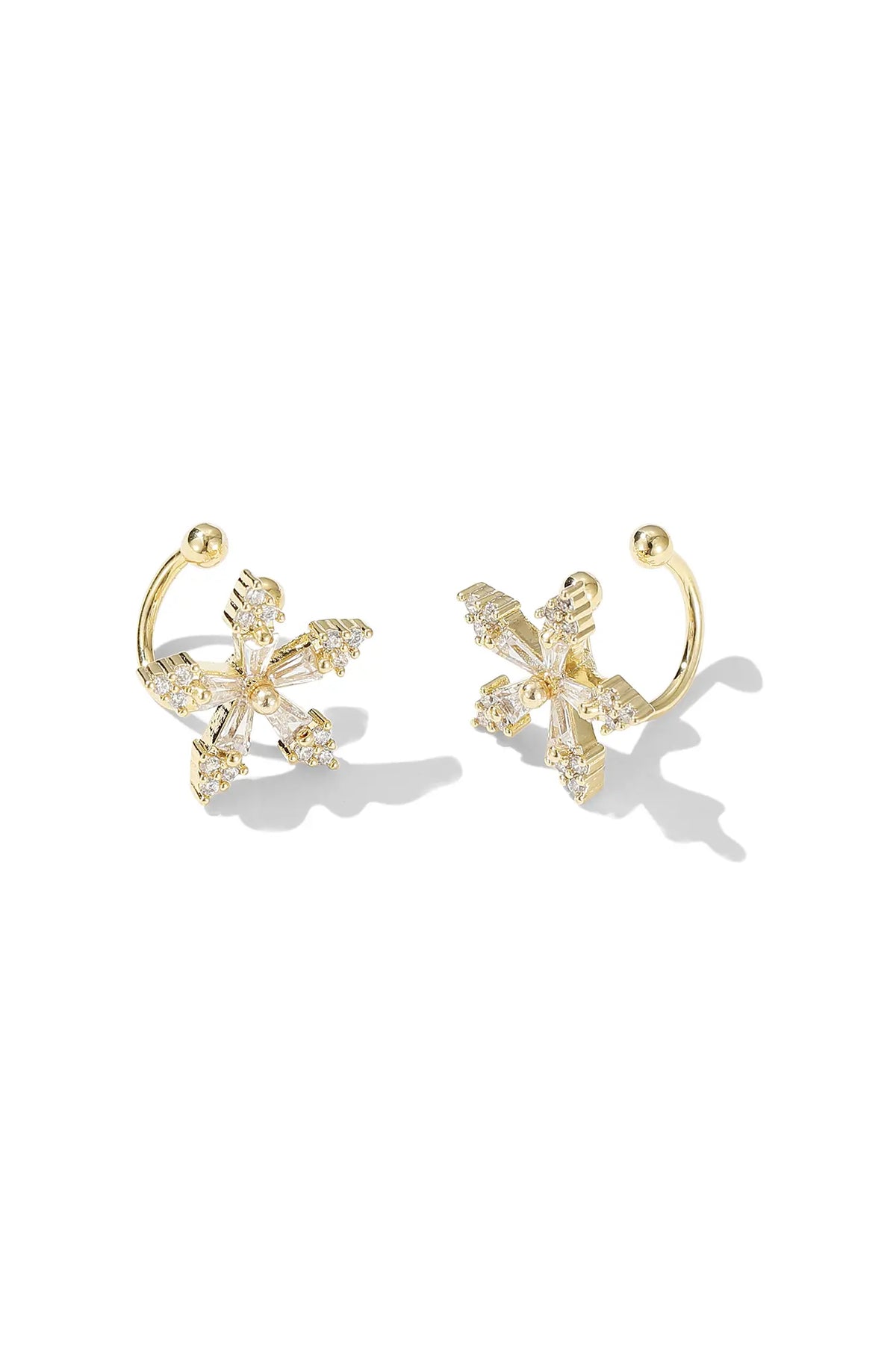 Flower Ear Clip Earrings