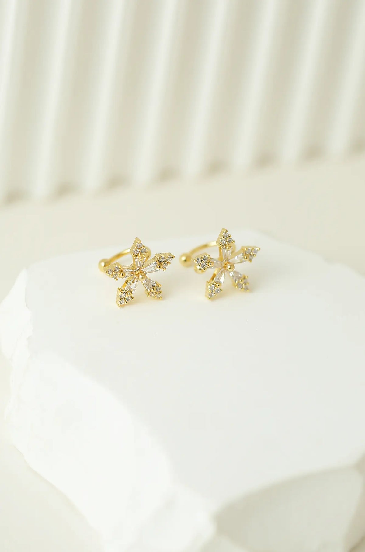 Flower Ear Clip Earrings