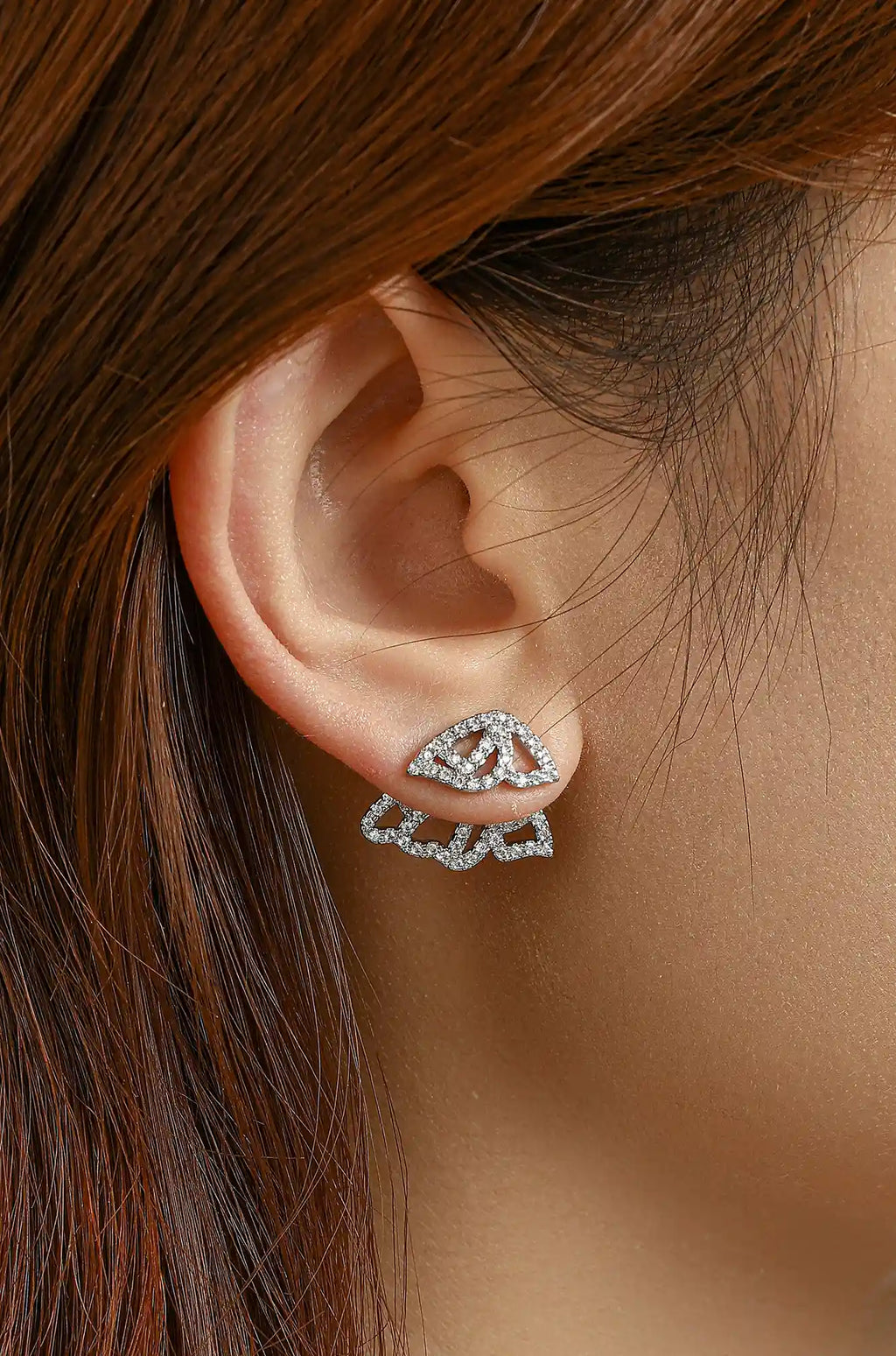 Sparkling Butterfly Studs