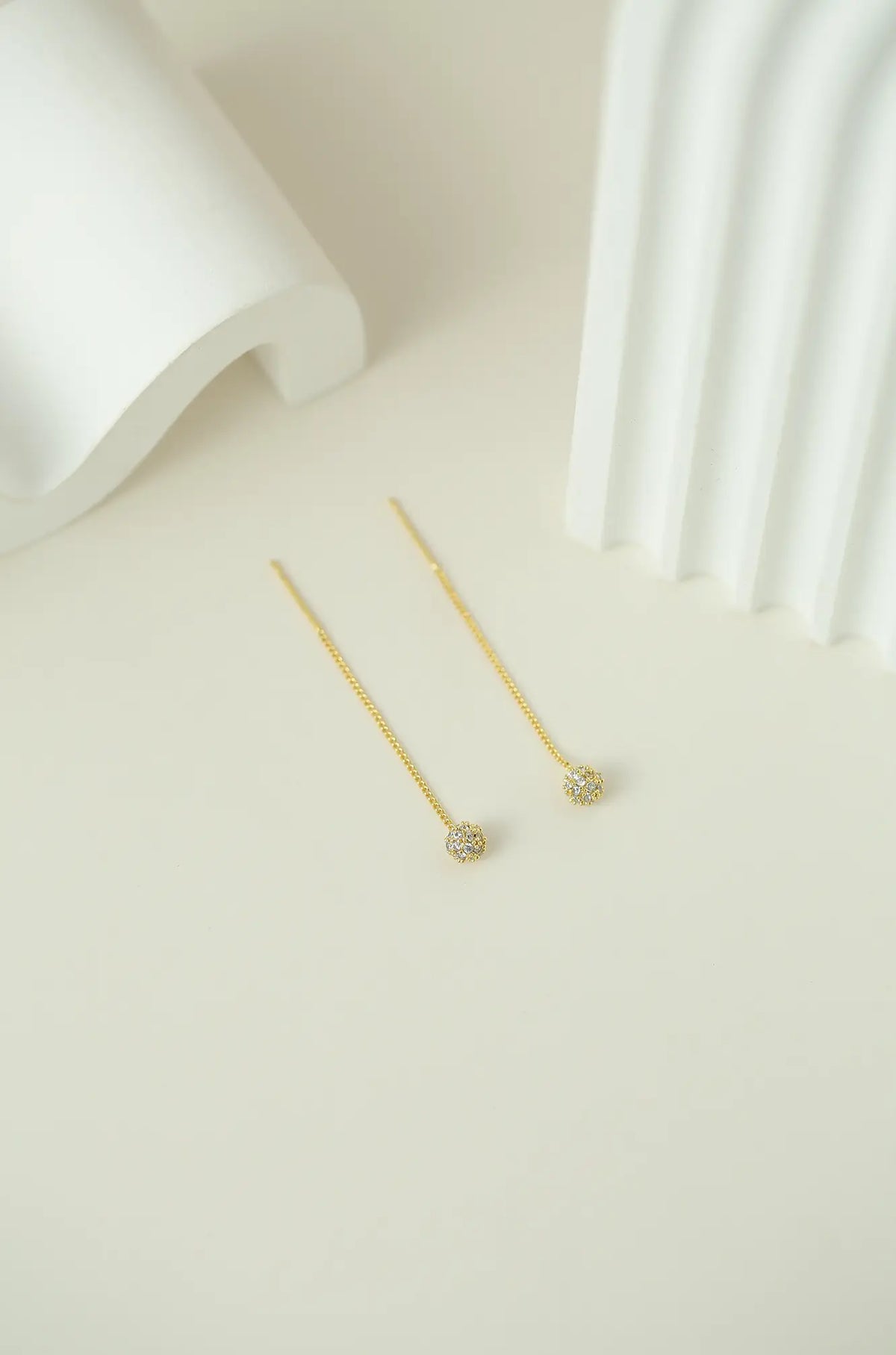 Gold Rhinestone Earrings