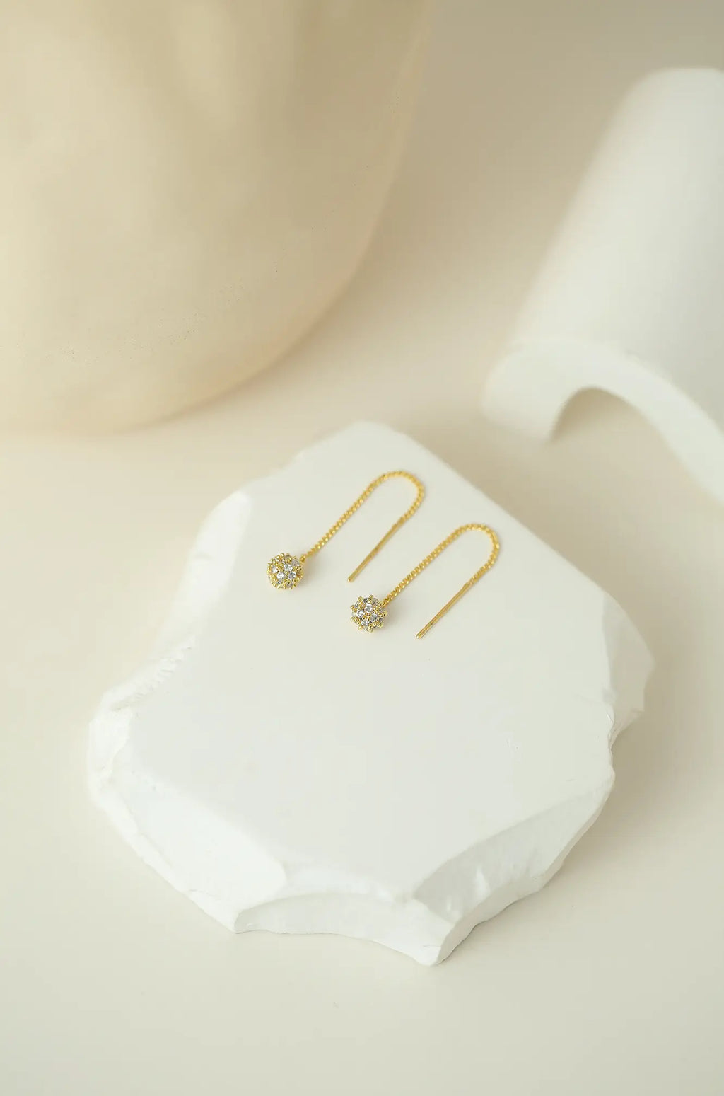 Gold Rhinestone Earrings