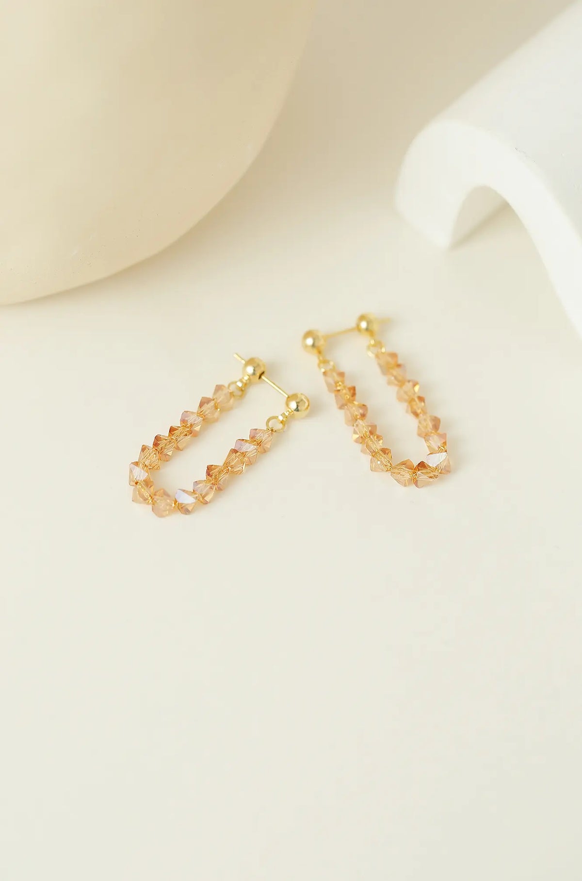 Beaded Hoop Earrings