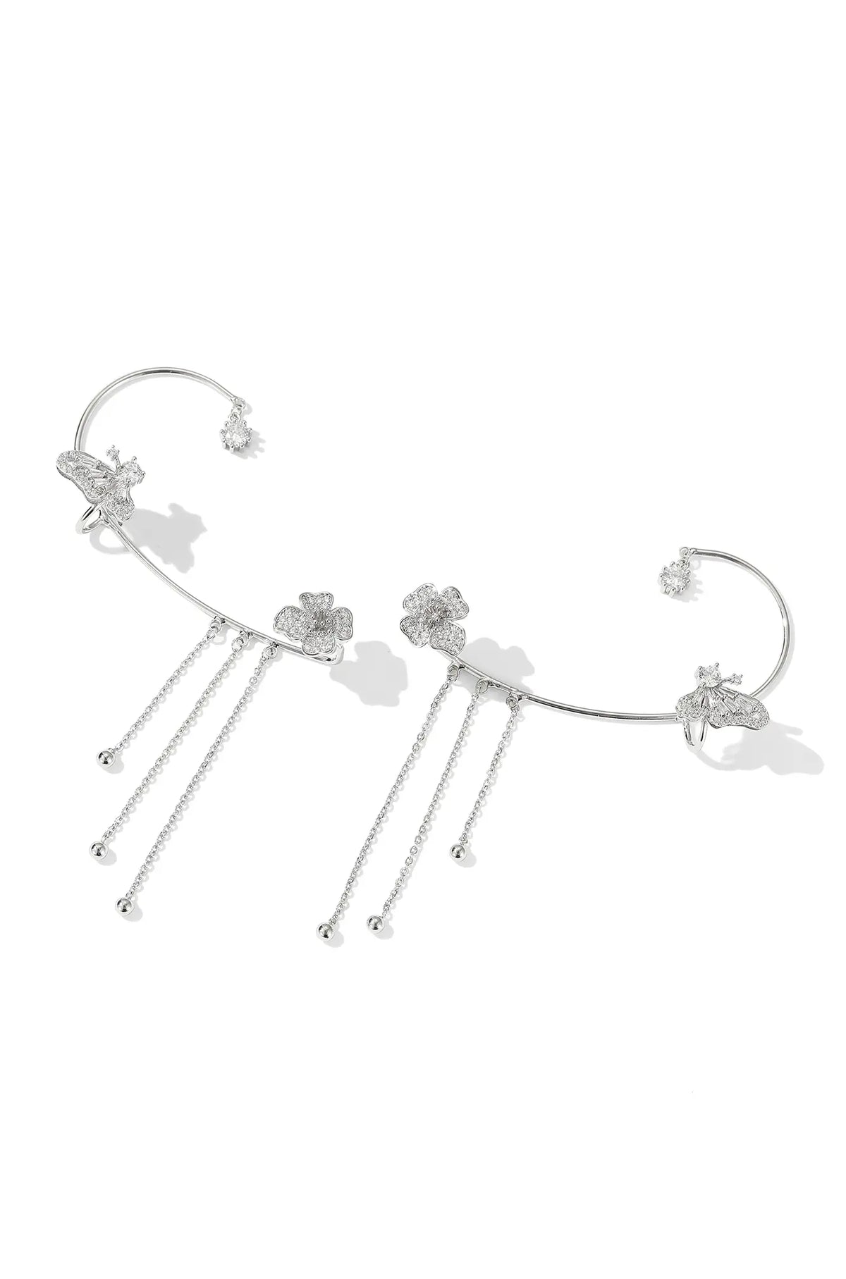 Clover Butterfly Ear Cuffs