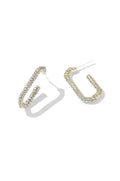 Pave Hoop Earrings