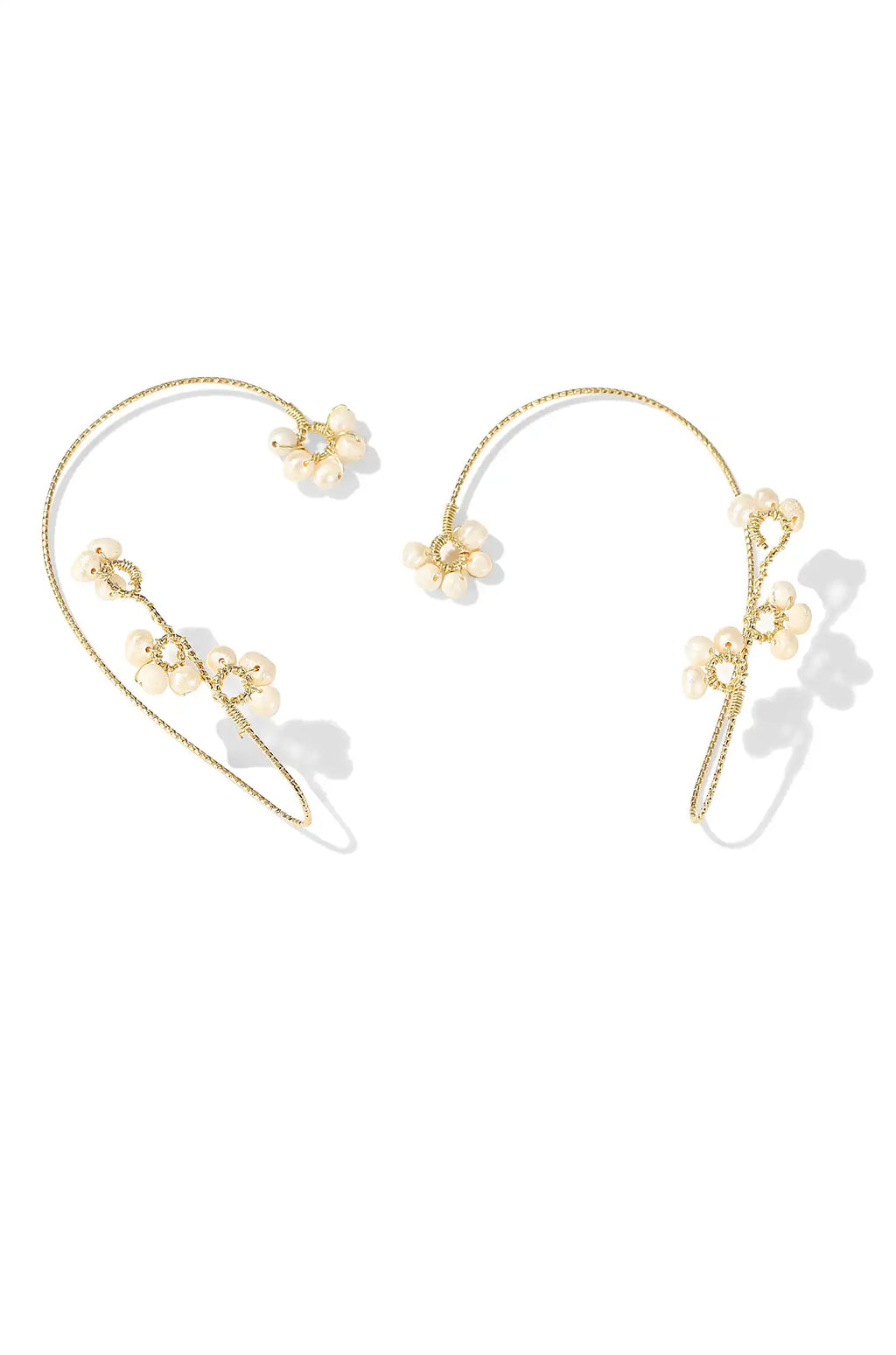 Floral Pearl Ear Cuff