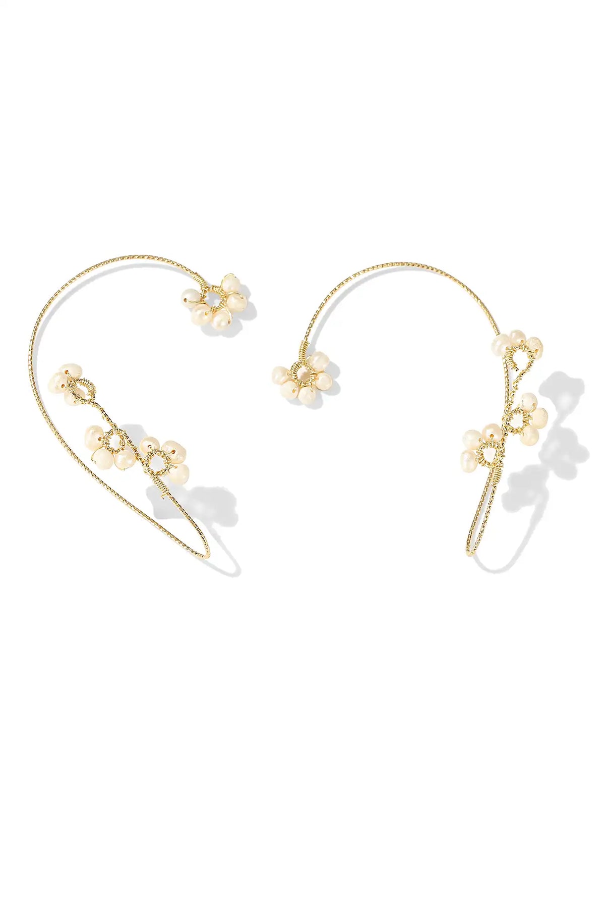 Floral Pearl Ear Cuff