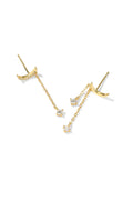 Moon Crystal Dangle Earrings