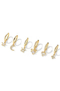 Star Huggie Earrings Set