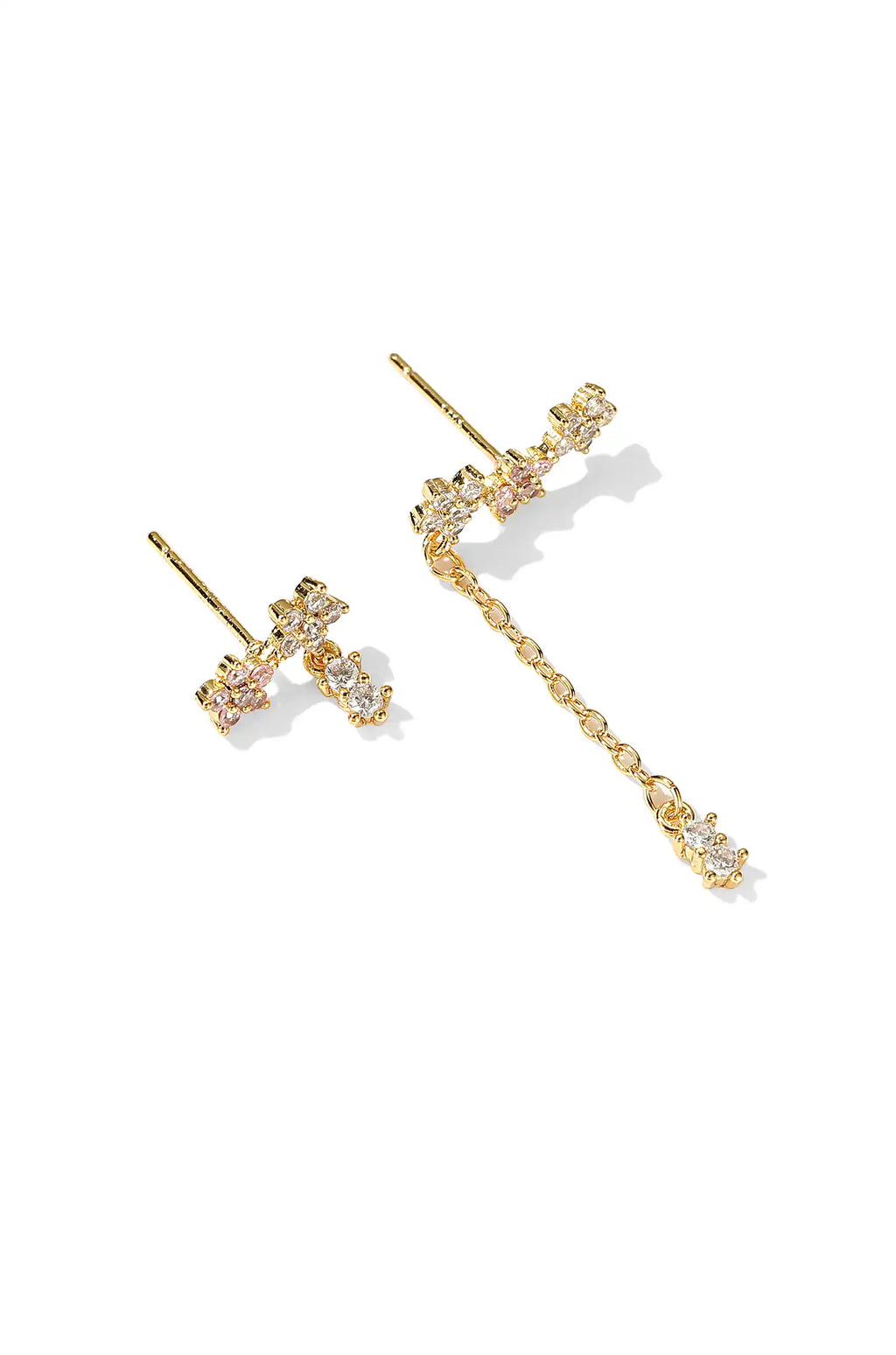 Star Gem Drop Earrings