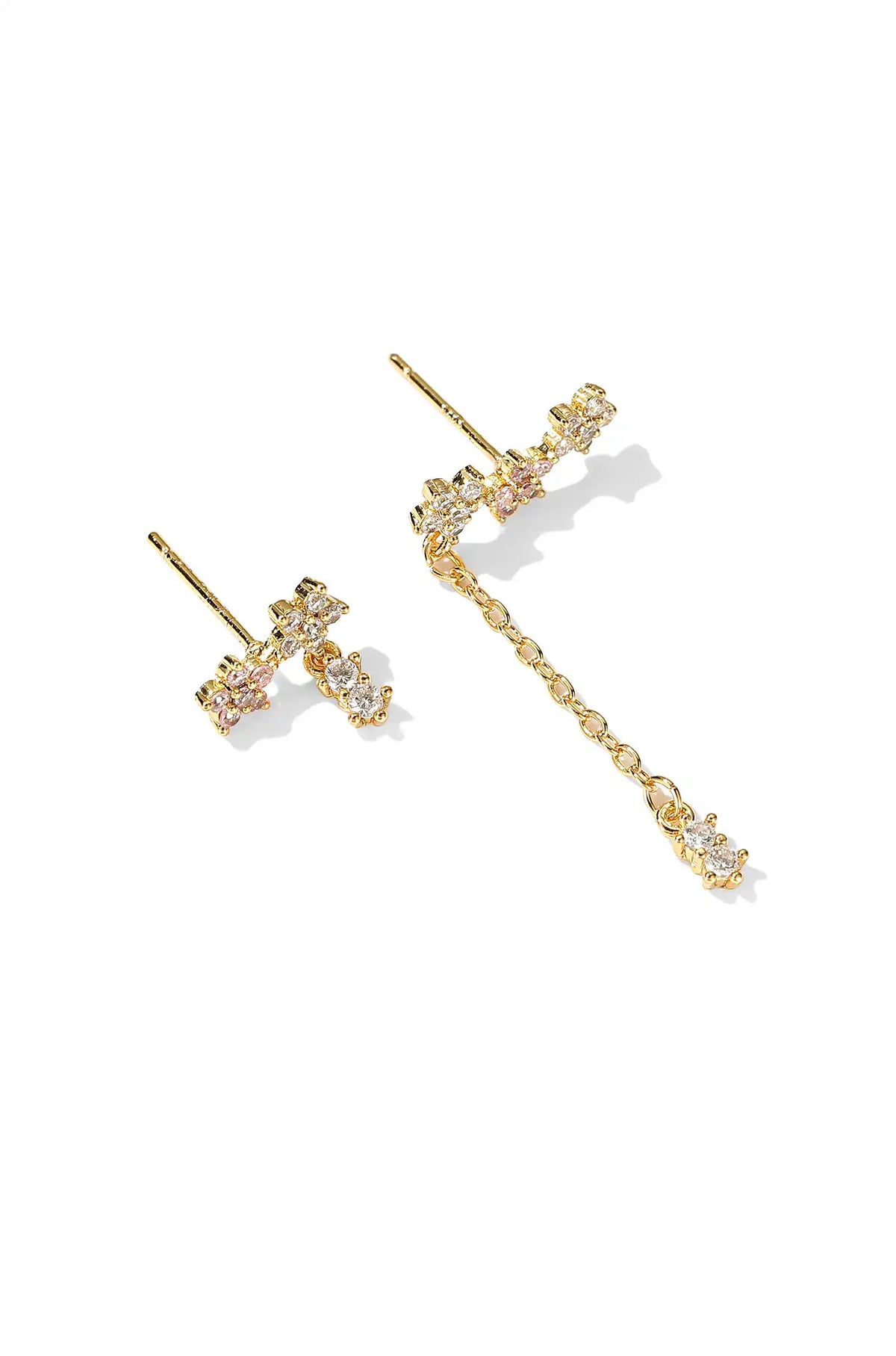 Star Gem Drop Earrings