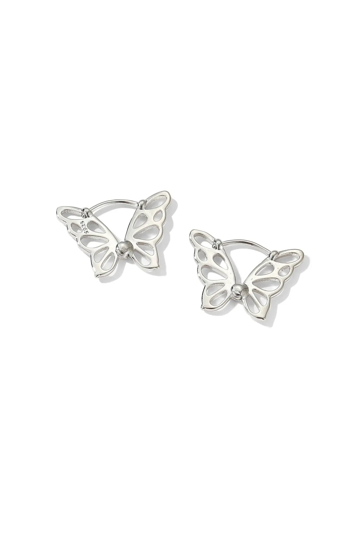Butterfly Hoop Earrings
