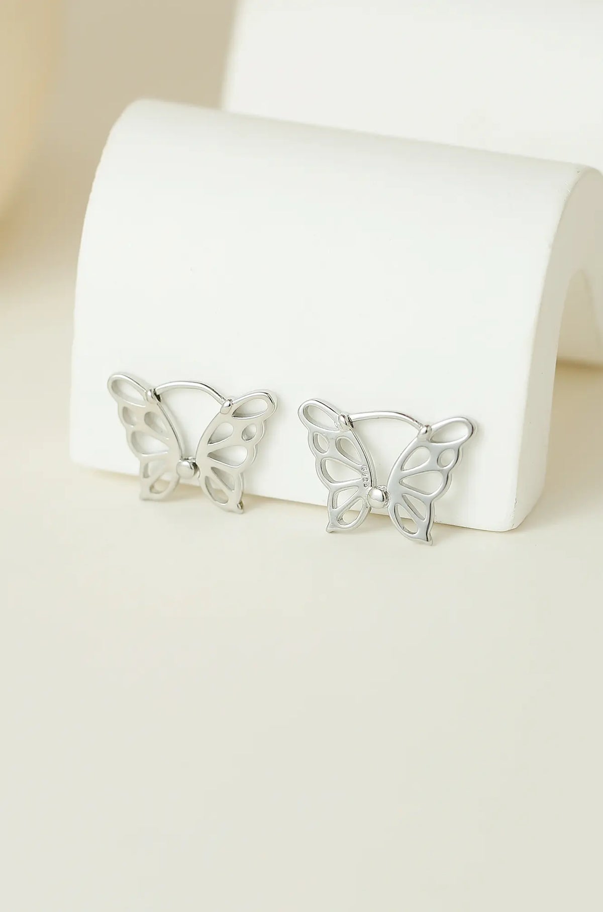 Butterfly Hoop Earrings