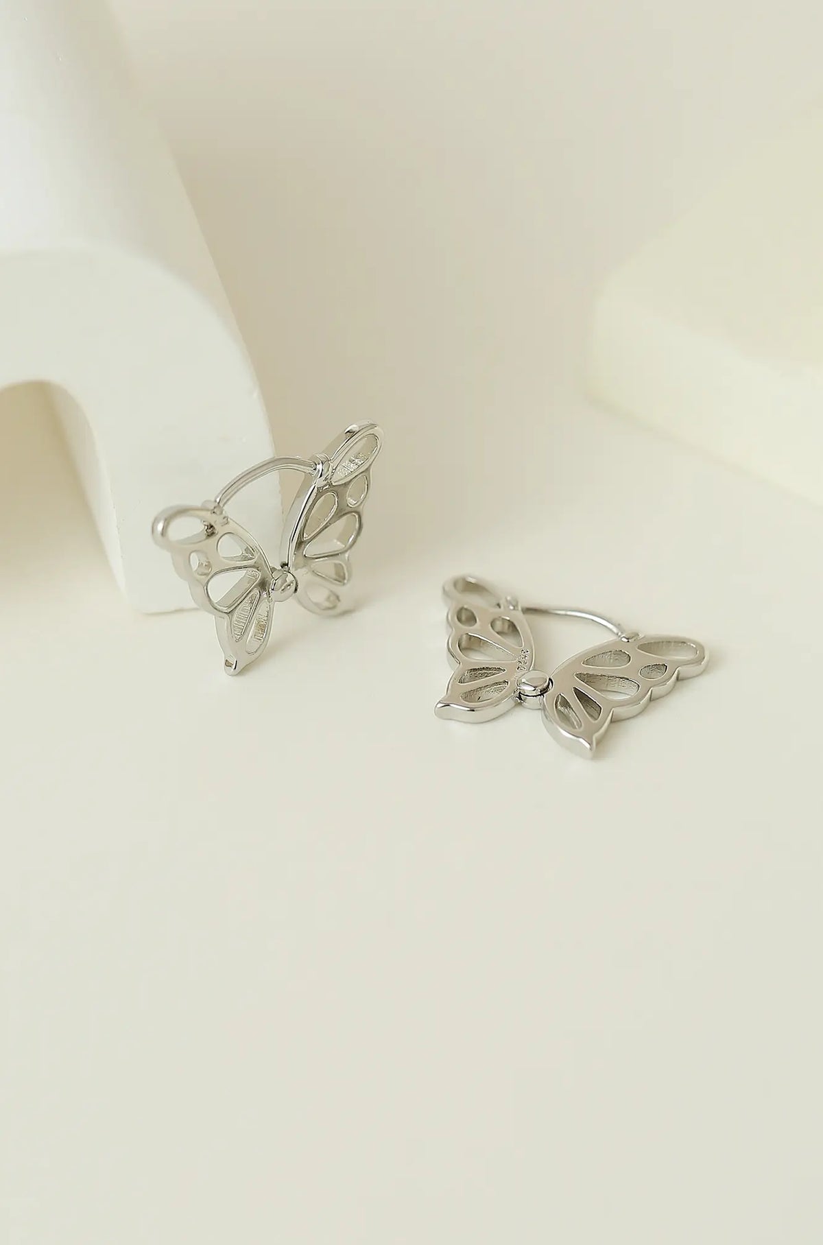 Butterfly Hoop Earrings