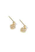 Dainty Dangle Heart Earrings