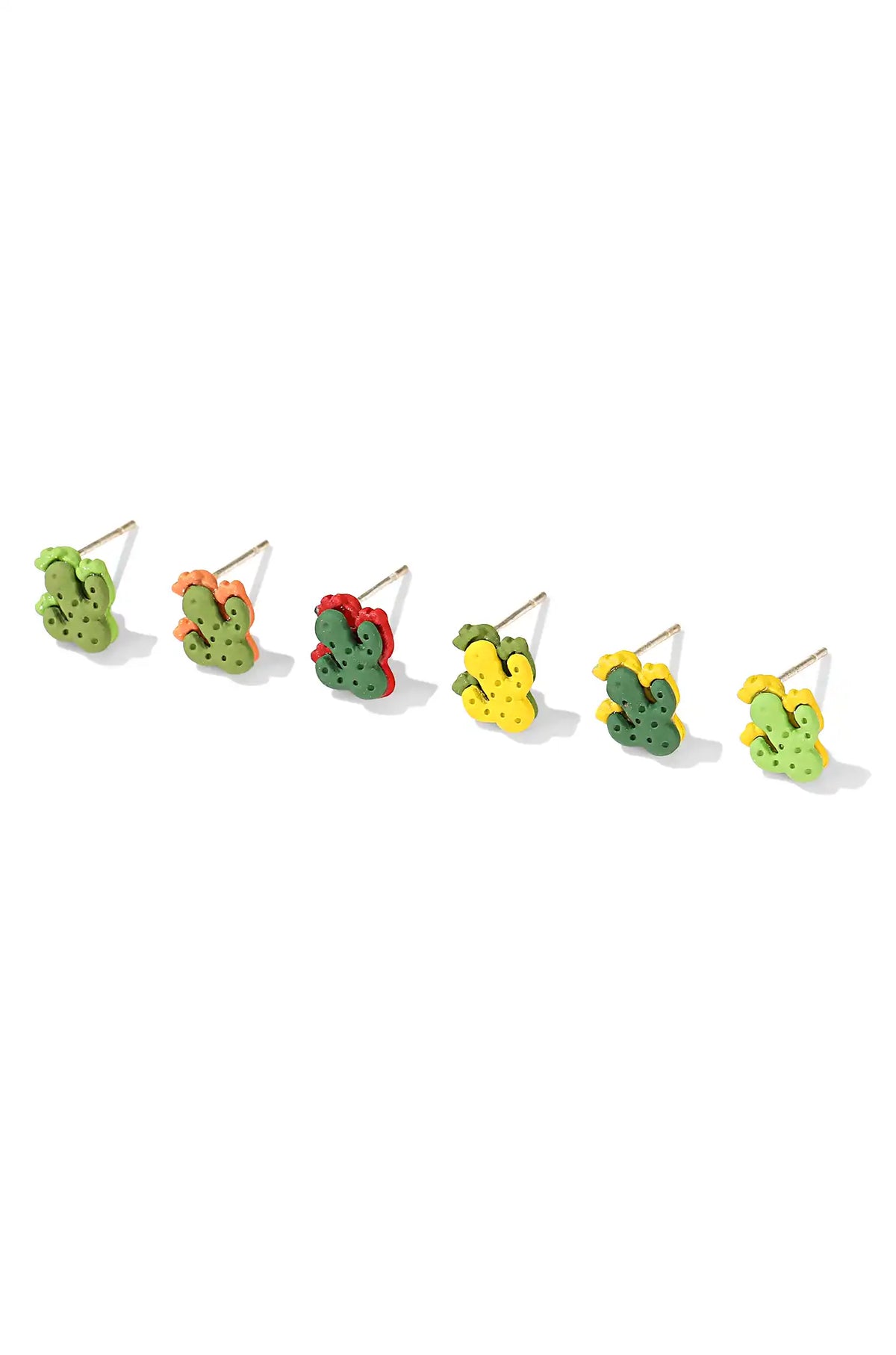 Cactus Earrings Stud Set