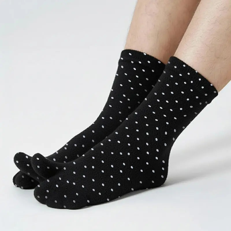 Polar Feet Fleece Tabi Socks - Domino
