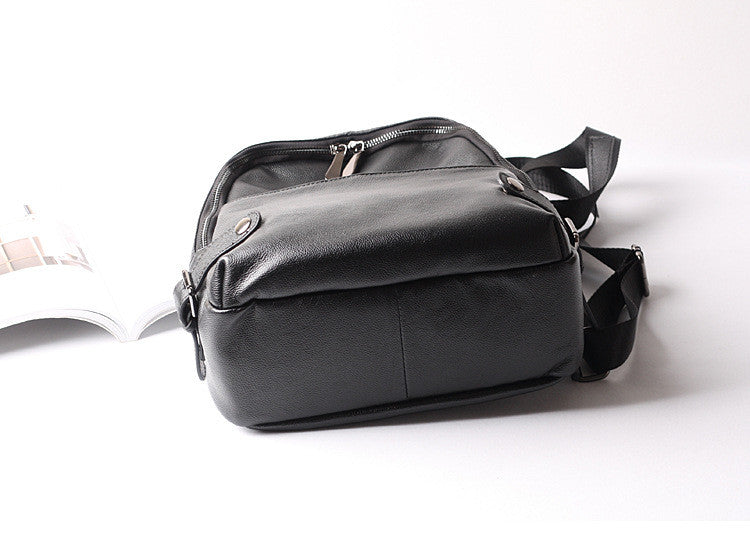 Women Leather Backpack Purse, Black Leather Backpack, Casual Backpack