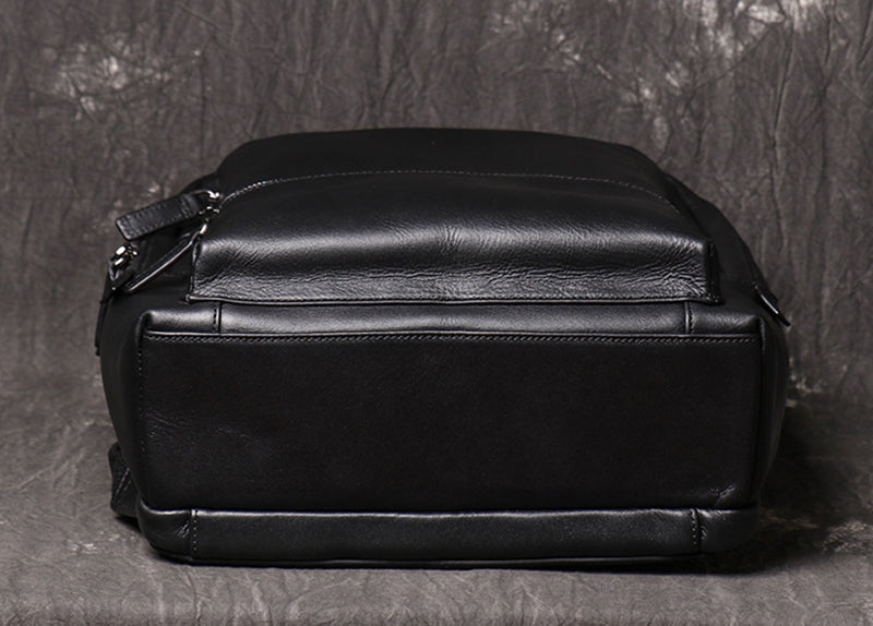 Full Grain Leather Backpack For Men, Leather Travel Backpack Stylish Laptop Backpack