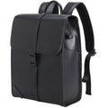 Full Grain Leather Men's Business Backpack 14 inch Laptop Backpack Black Leather Work Backpack School Backpack