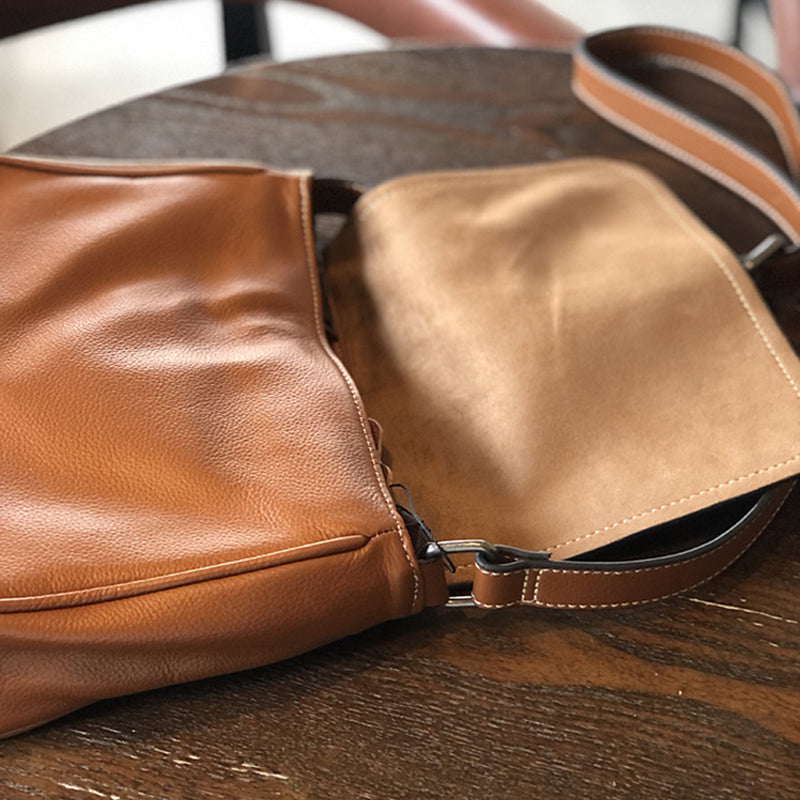 Full Grain Leather Shoulder Bag Women Crossbody Bag Leather Purse Gift for Her T21020