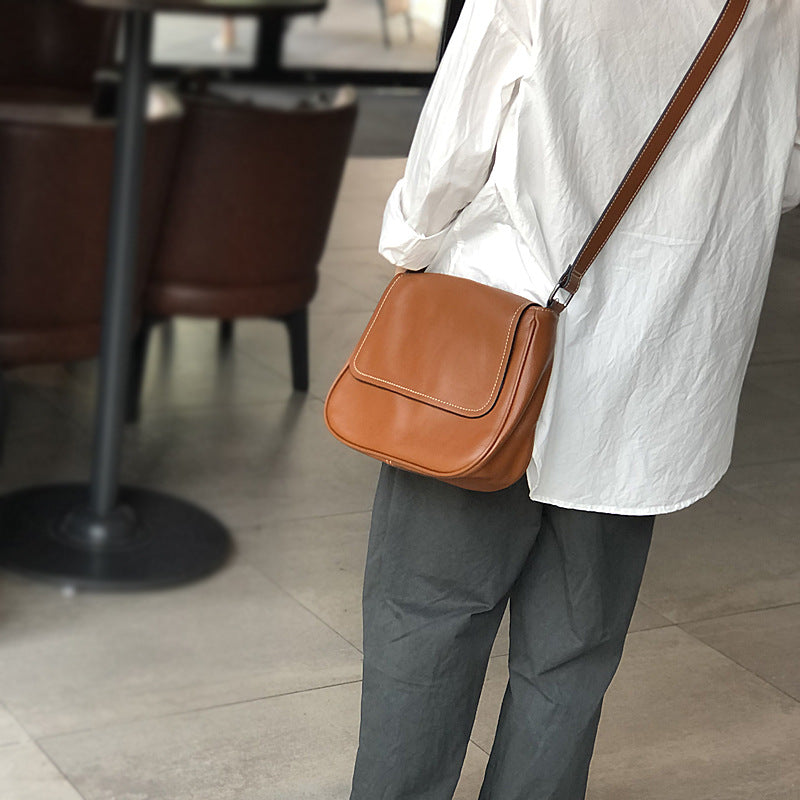 Full Grain Leather Shoulder Bag Women Crossbody Bag Leather Purse Gift for Her T21020