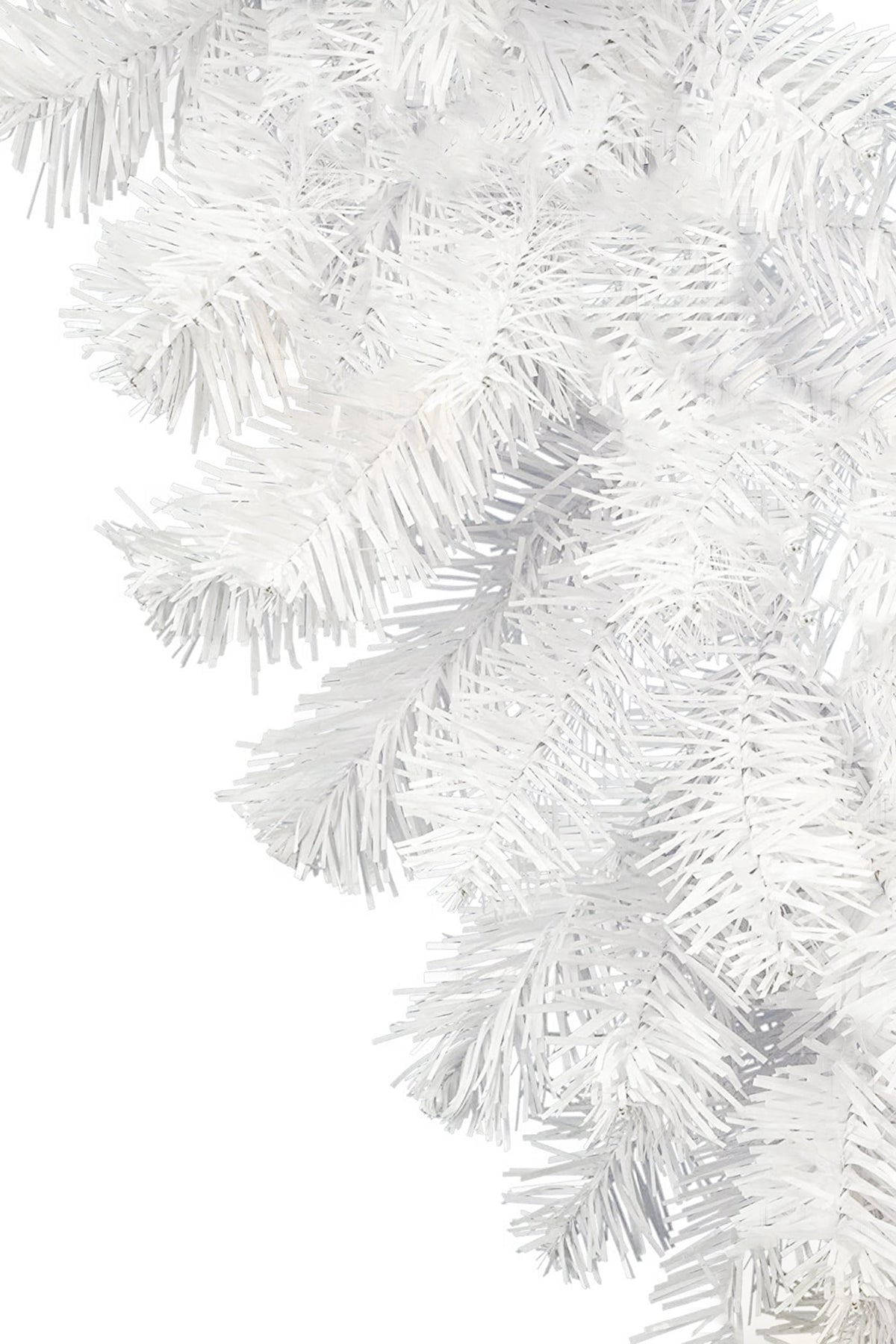 9' White Tapered Salem Pine Garland