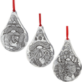Holiday Gnome 3-Piece Ornament Set
