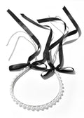 Cascaded Bow Pearl Headband