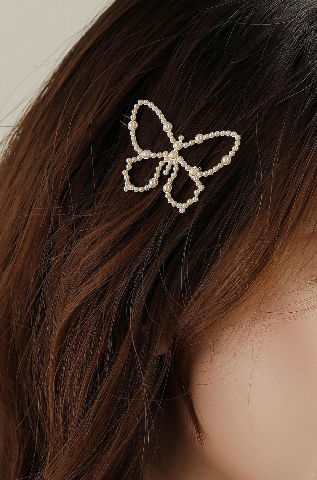 Pearl Butterfly Hair Clip