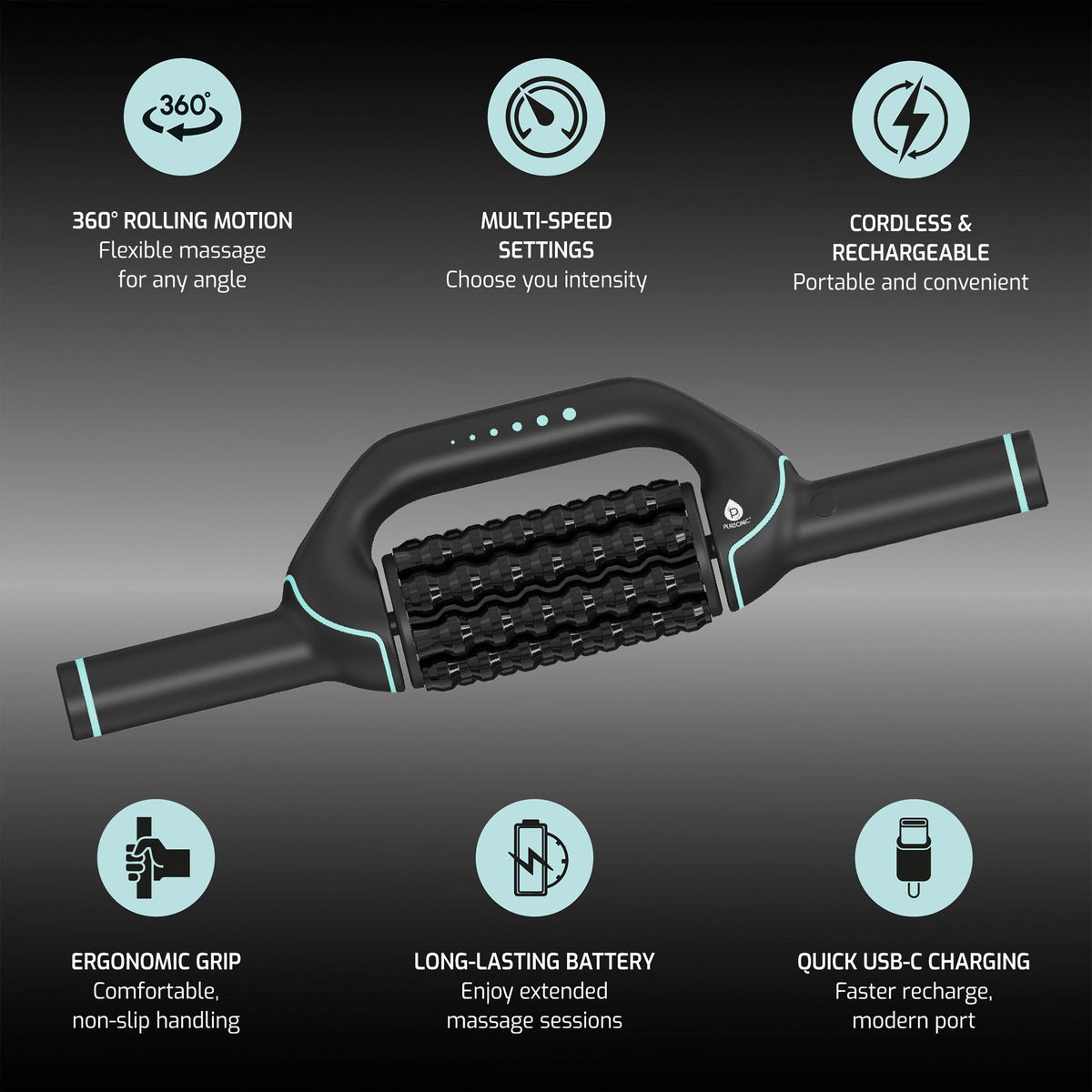 Rechargeable Rolling Massager – Relaxation Anytime, Anywhere-1