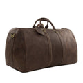 Large Vintage Leather Duffle Bag, Men's Weekender Bag