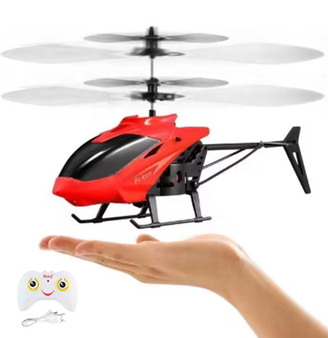 RC Flying Helicopter Toy Airplane Remote or Gesture Hand Control USB